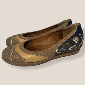 Dries Van Noten Silk Floral Embroidered Flats